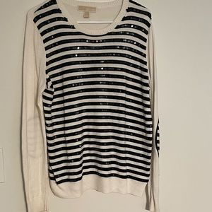 Micheal Kors sweater with black sequin accents